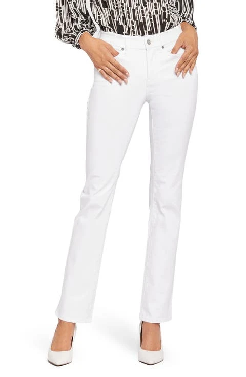 White Bootcut Jeans